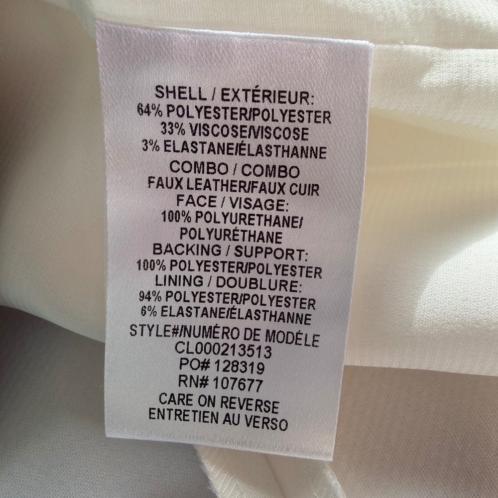 NWT $350 ALICE + OLIVIA Cream Black Classic Luxe Minimalist Designer Dress Sz 6 - Picture 7 of 10